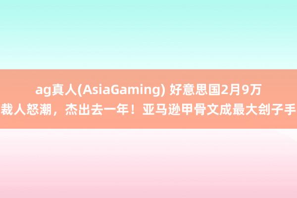 ag真人(AsiaGaming) 好意思国2月9万裁人怒潮，杰出去一年！亚马逊甲骨文成最大刽子手